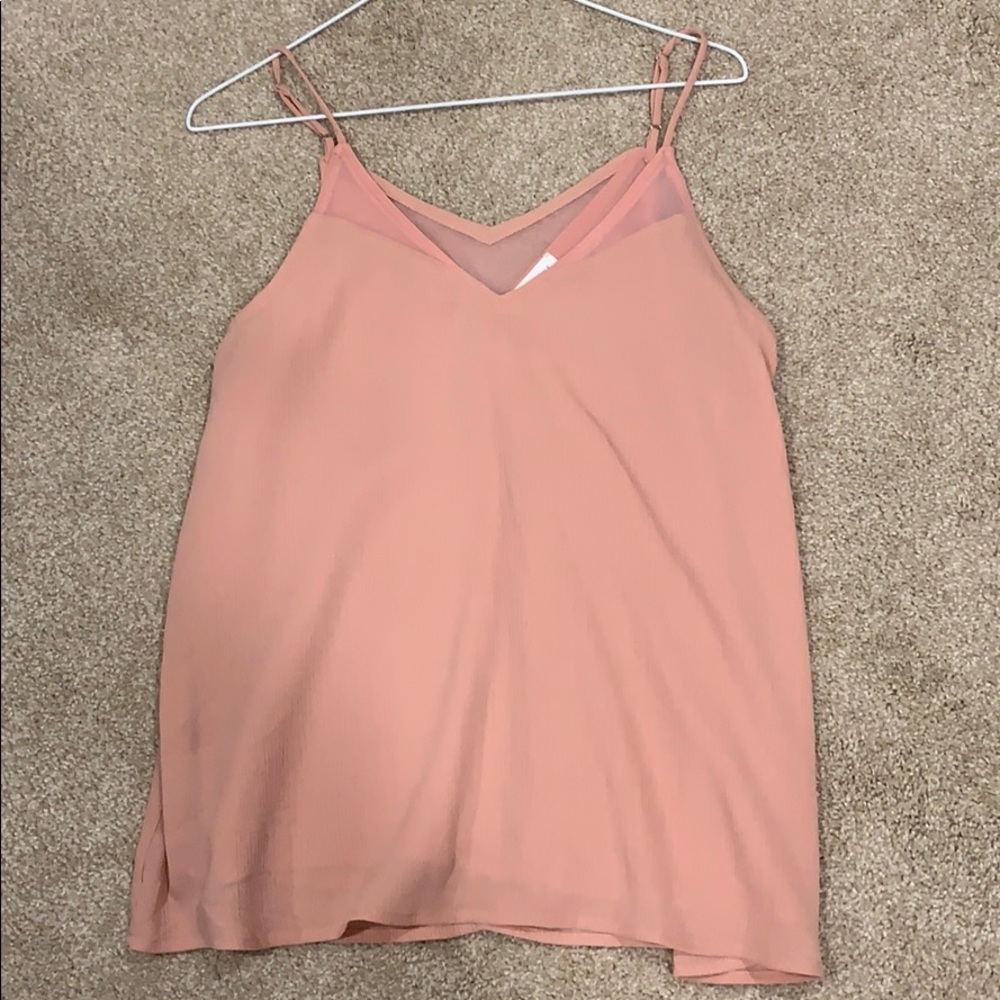 Sophie Rue. Pink textured tank top
